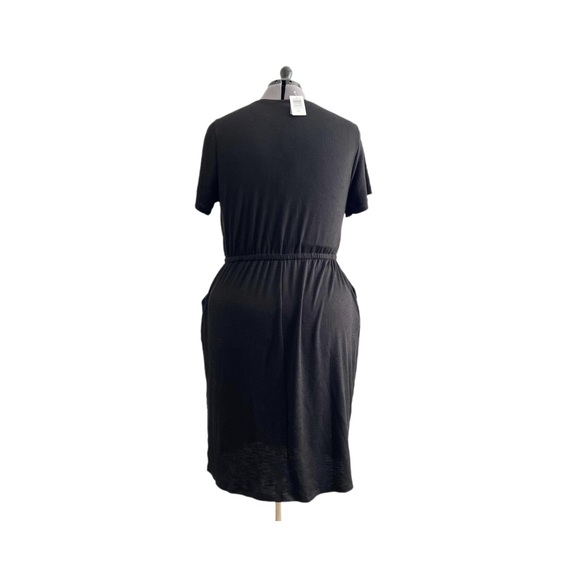 Torrid Black Knit T-Shirt Dress with Pockets | Size 3 (22/24) - Picture 3 of 5
